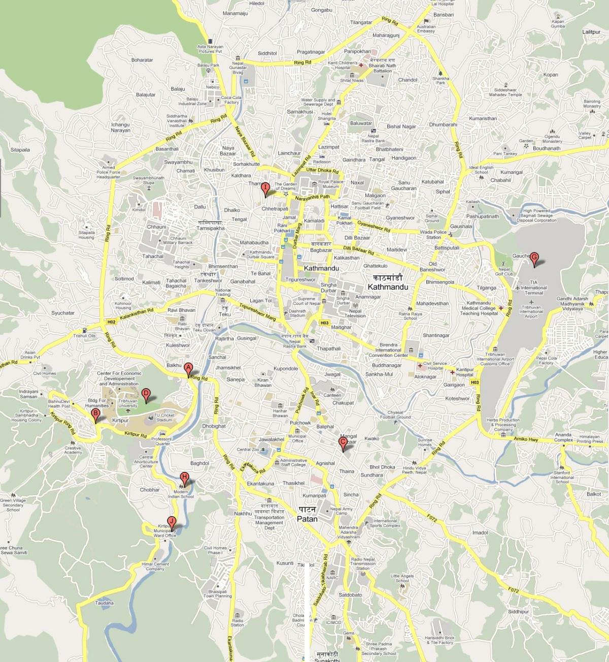 Kat jeyografik nan nepal km