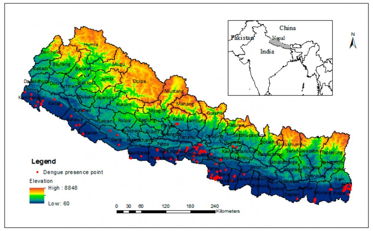 Kat jeyografik nan nepal klima