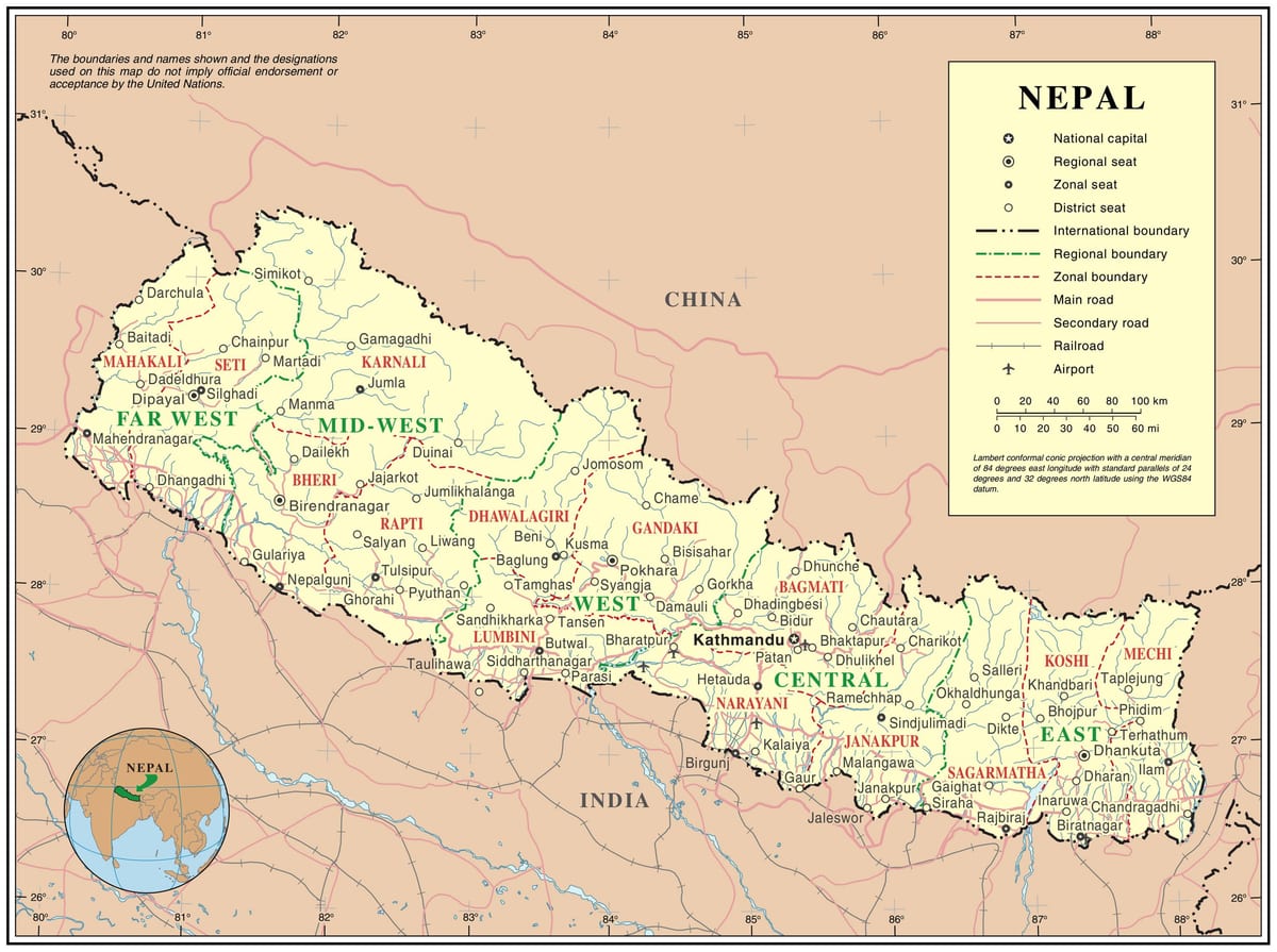 sou entènèt kat nan nepal