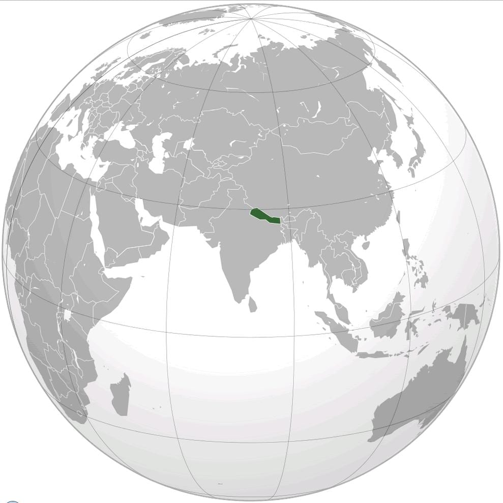 Kat jeyografik nan tè a nepal