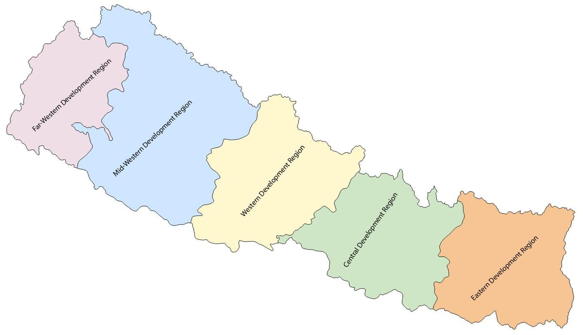 kat jeyografik nan nepal ak devlopman rejyon