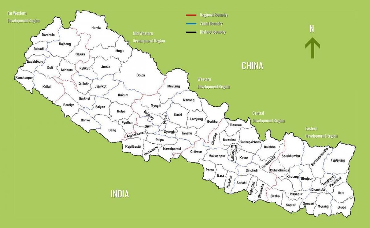 nepal atraksyon touris kat jeyografik