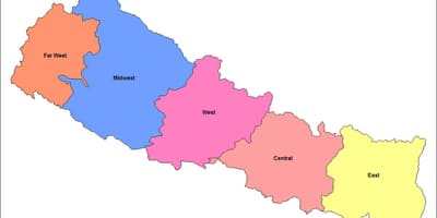 Kat jeyografik nan lès la devlopman rejyon yo nan nepal