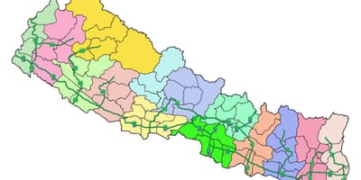 Kat jeyografik nan nepal ak nan pi gwo otowout